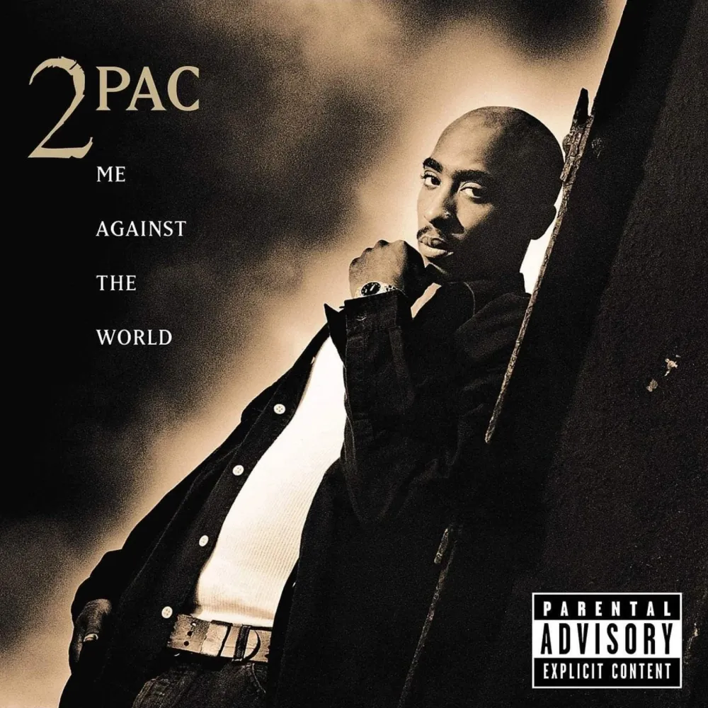 The front cover of the album "Me against the world" by rapper 2Pac