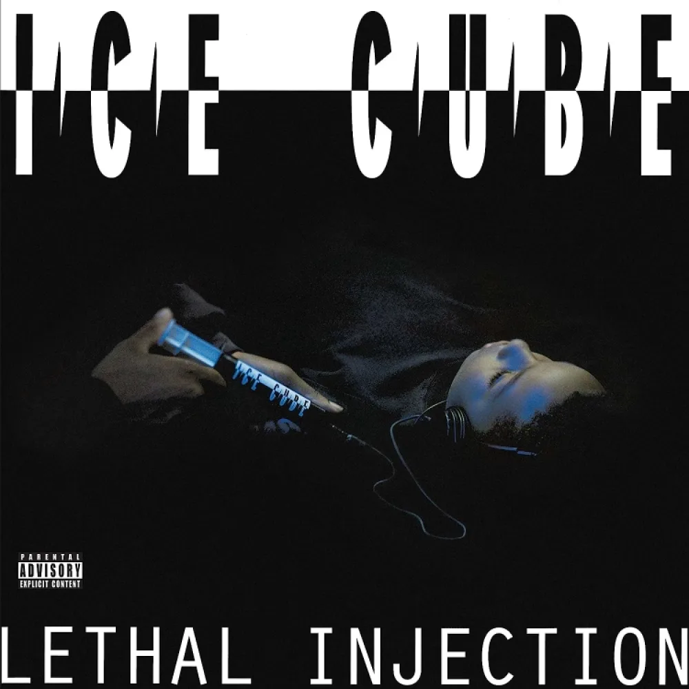 The front cover of the album "Lethal Injection" by rapper Ice Cube